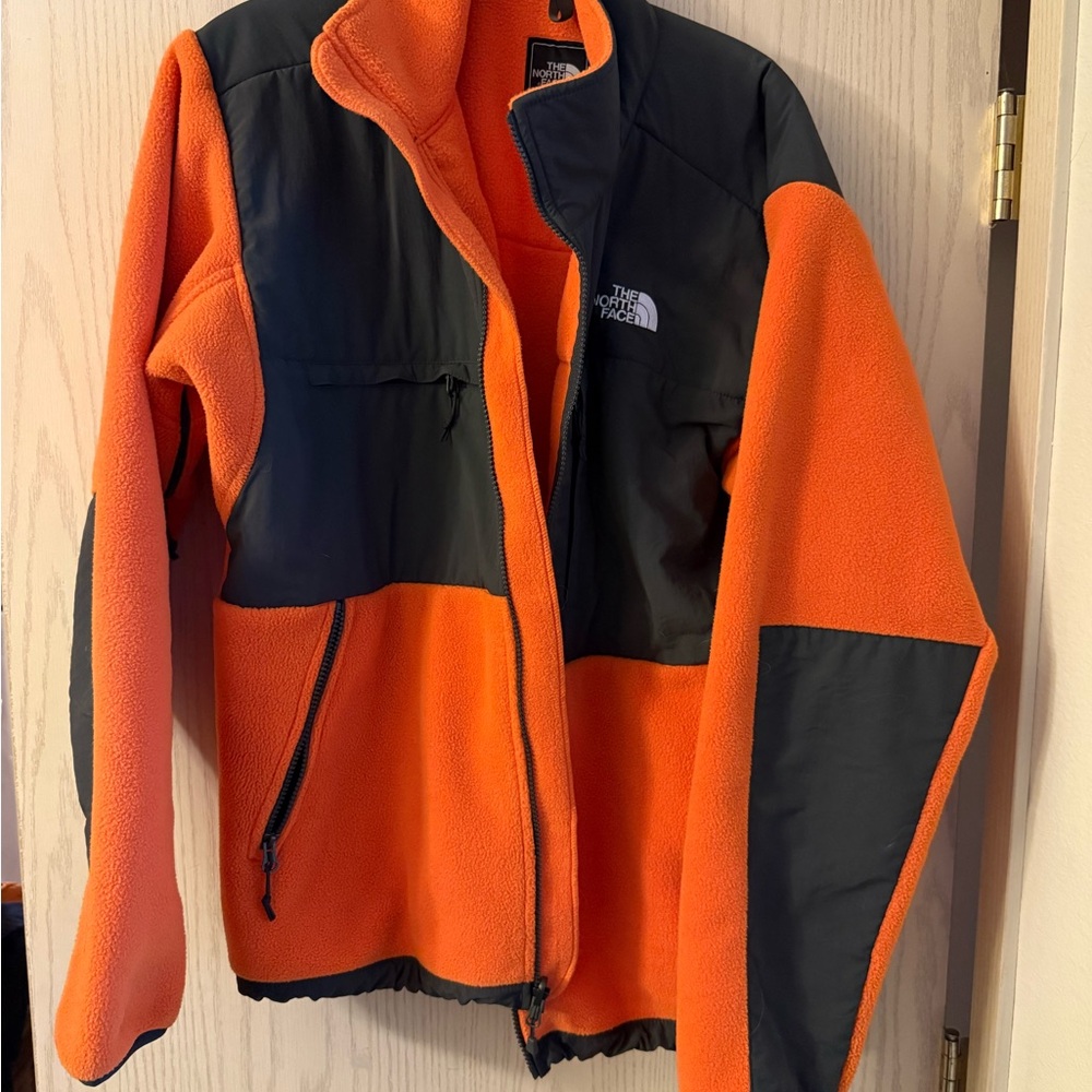 Men’s The North Face Denali Orange and Black Jacket